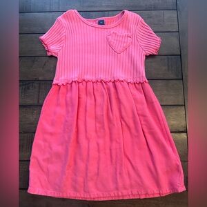 Old Navy Vibrant Pink Kids Dress with Heart Accent